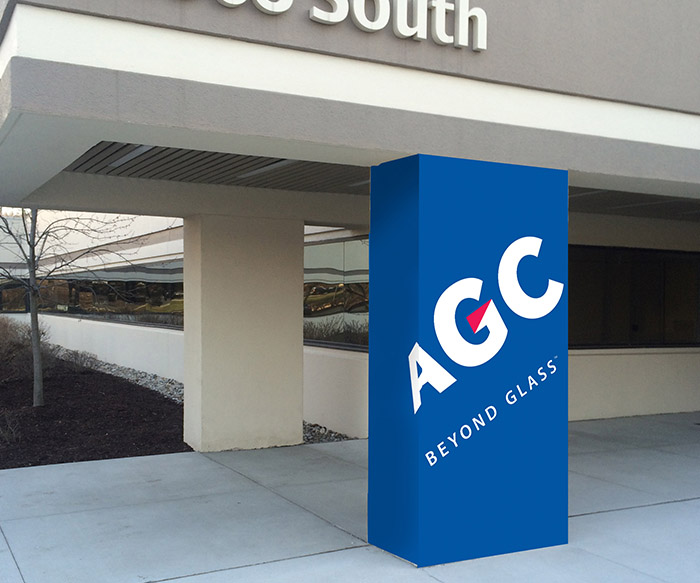 AGC Pillar Wrap Design & Mockup