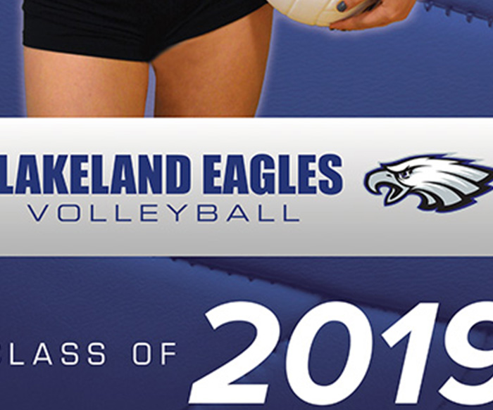 Lakeland High School Volleyball Banner Design