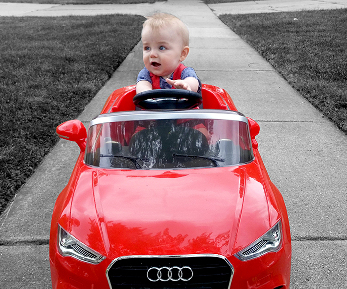 Sebastian Driving his Audi