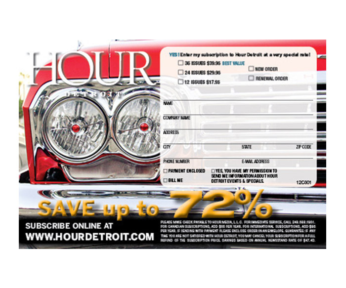 Hour Detroit Subscription Insert