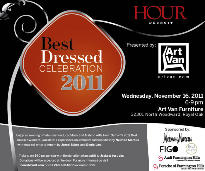 Hour Detroit Best Dressed Full Page Ad