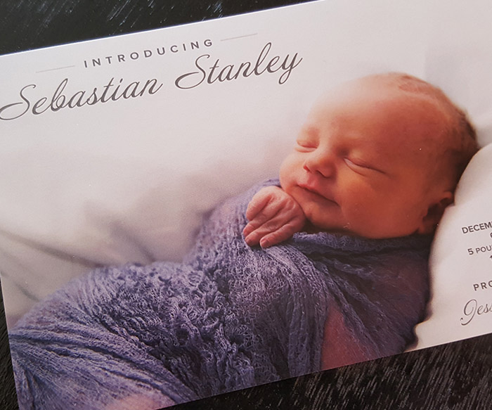 Birth Announcement Postcard
