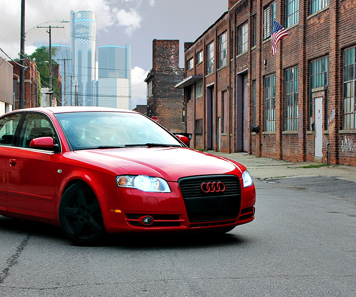 Audi in Downtown Detroit